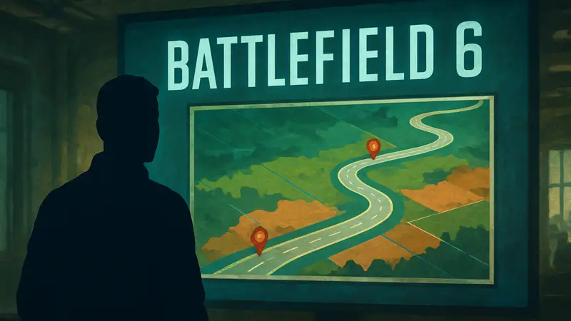 Логотип Battlefield 6 и изображение дорожной карты