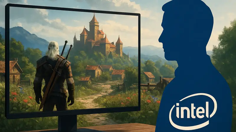 Новый драйвер Intel значительно повышает производительность iGPU Panther Lake в игре Ведьмак 3.