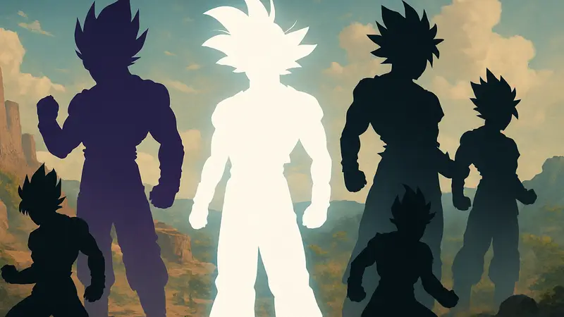 Гоку в форме Инстинкта Самосохранения, Вегета в Ультра Эго и другие сильные персонажи Dragon Ball.