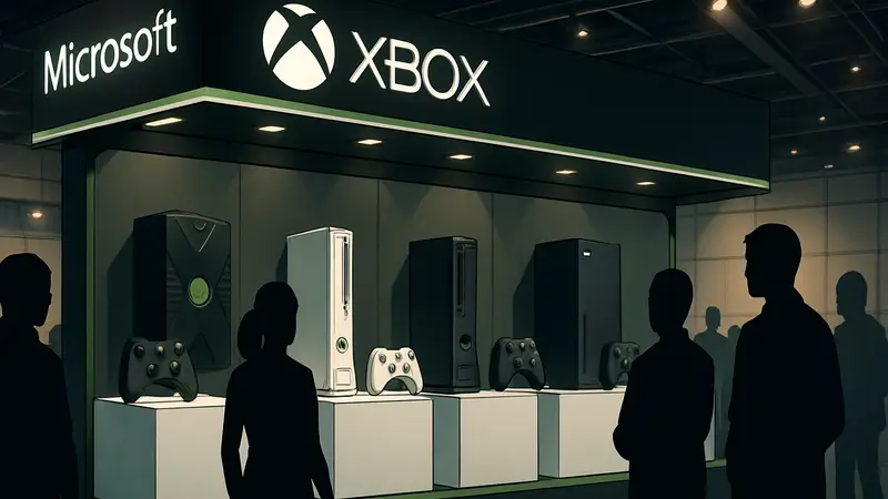 Стенд Microsoft на GDC 2026 с консолями Xbox разных поколений