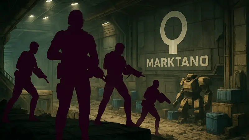 Скриншот или обложка игры Marathon с элементами прохождения UESC Stockpile.