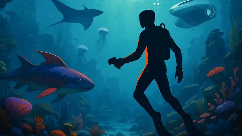 Игровой мир Subnautica 2 с подводными пейзажами и существами