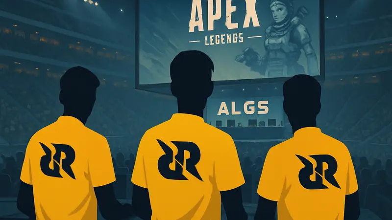 Игроки киберспортивной команды RRQ по Apex Legends на турнире ALGS.