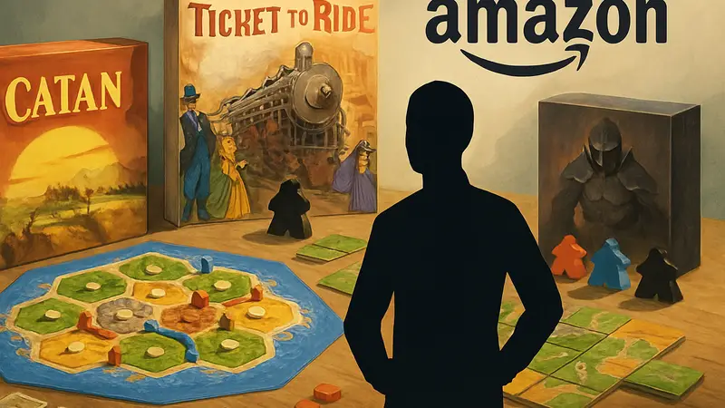 Изображение популярных настольных игр с логотипом Amazon Prime Day