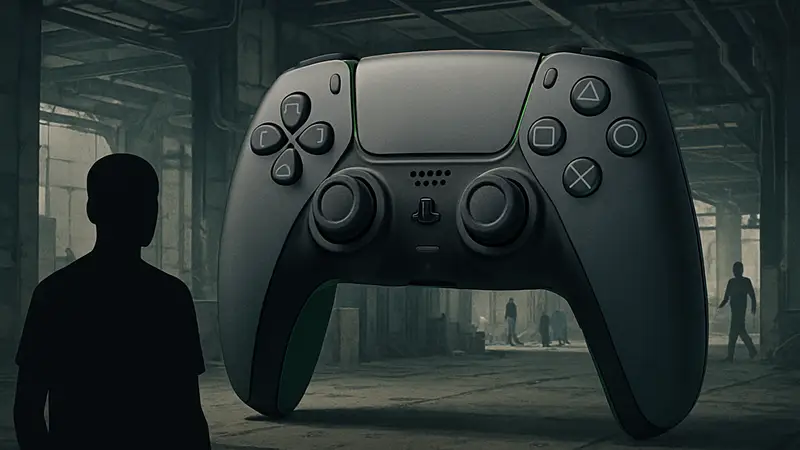 Контроллер DualSense Marathon для PS5 в промышленном дизайне с зелёными акцентами