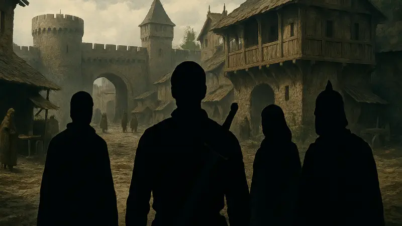Кадр из тизера сериала «Трудно быть богом» по Стругацким, показывающий персонажей в мире Арканара