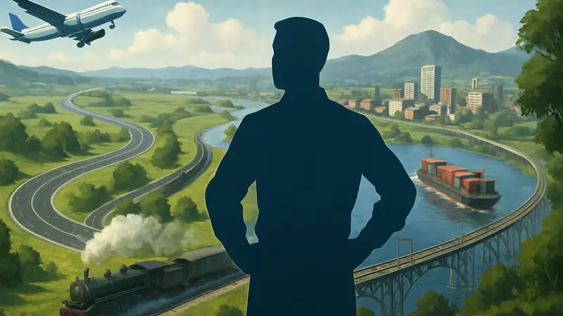 Графика из Transport Fever 3, показывающая динамично меняющийся игровой мир и транспортные сети