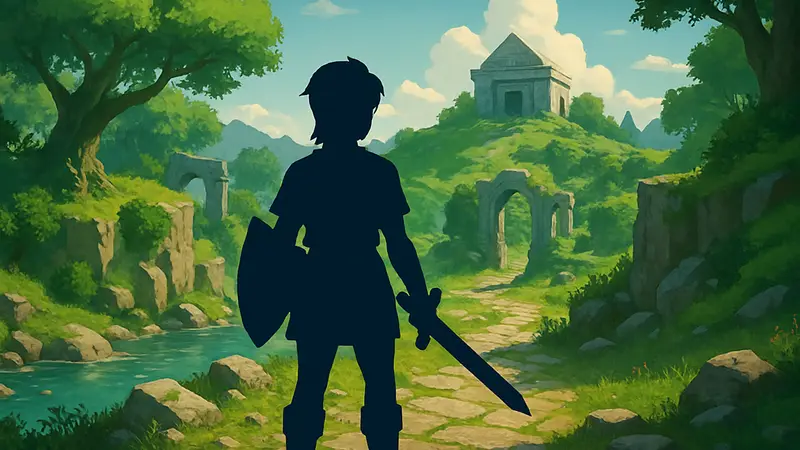 Скриншот новой Steam-игры, стилизованной под Legend of Zelda.