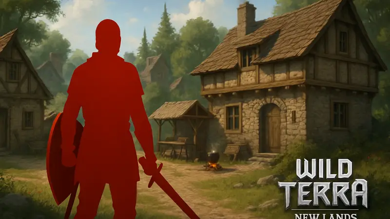 Скриншот игры Wild Terra 2: New Lands с персонажем в средневековом сеттинге