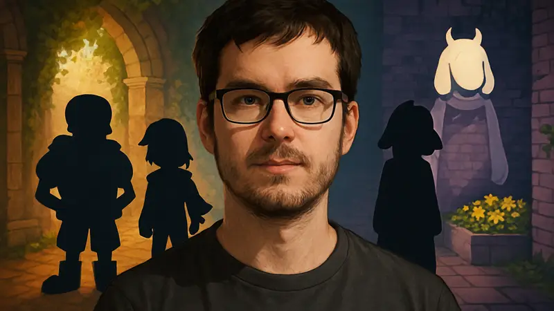 Портрет Тоби Фокса, создателя игр Undertale и Deltarune