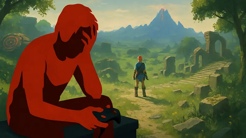 Игрок, фрустрированный сложной игрой, но при этом получающий удовольствие от процесса исследования.