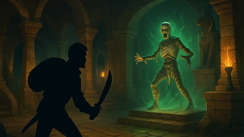 Скриншот дополнения «Проклятие мумии» для цифровой игры «Кланк! Подземное приключение»