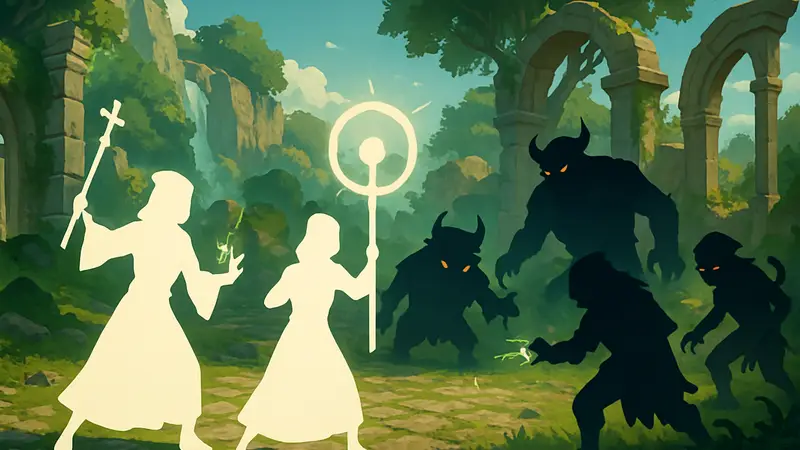 Скриншот геймплея мобильной игры 3 Healers с целителями