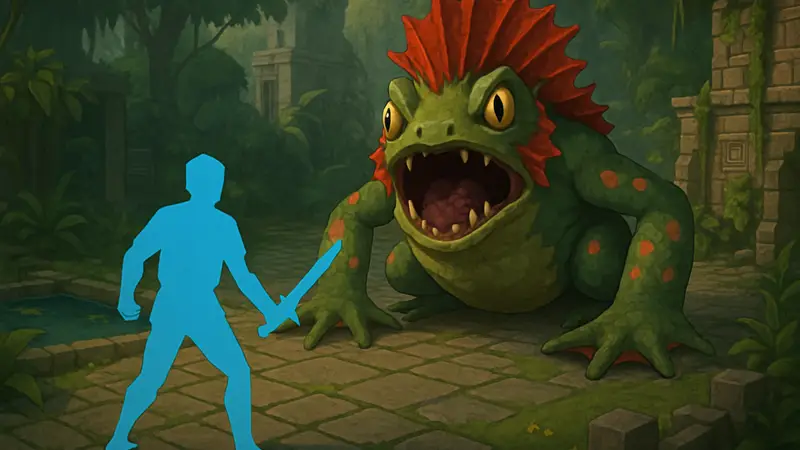 Скриншот из Old School RuneScape с изображением босса Echo Amoxliatl.