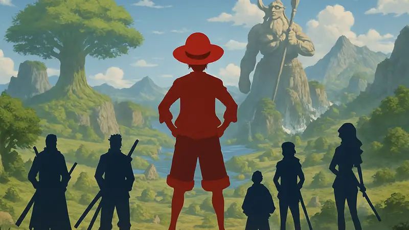 Луффи и команда One Piece на фоне нового мира в трейлере арки Эльбафа