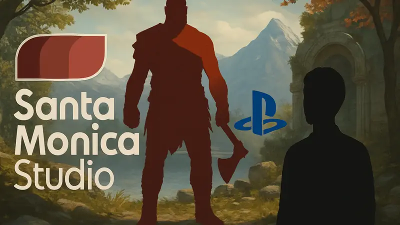 Логотип Santa Monica Studio с намёком на новый PS5-эксклюзив от разработчиков God of War.