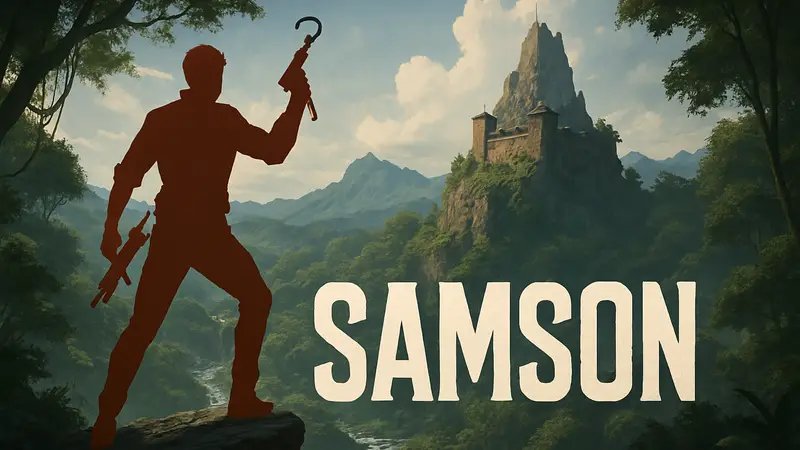 Логотип игры Samson или изображение из геймплея.
