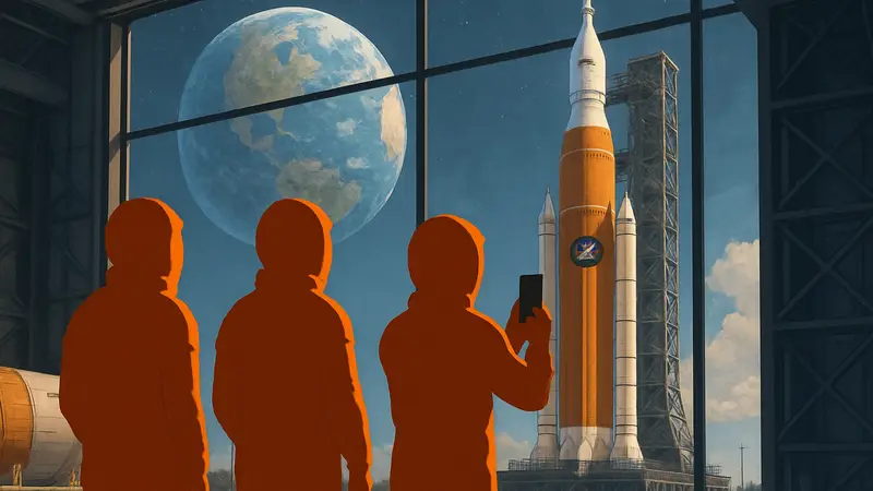 Астронавты Artemis II, космос, НАСА, видео в социальных сетях