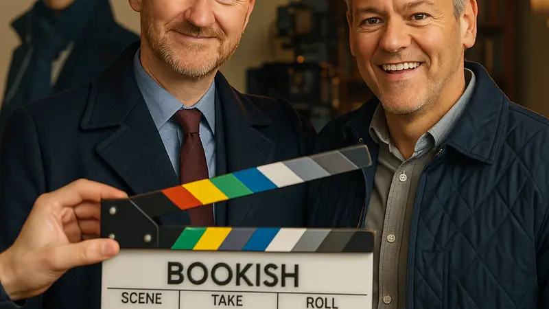 Марк Гэтисс и Руперт Грейвс вместе на съемочной площадке сериала "Bookish", подтверждая воссоединение.