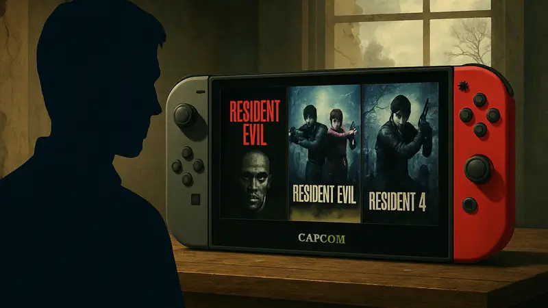 Обложка игр Resident Evil для Nintendo Switch 2 с логотипом Capcom.