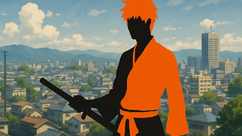 Косплеер Сергей Нуждов в образе Ичиго Куросаки из аниме «Блич»