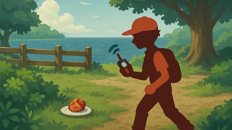 Игровой персонаж ищет Leftovers с Itemfinder в Pokémon FireRed & LeafGreen.