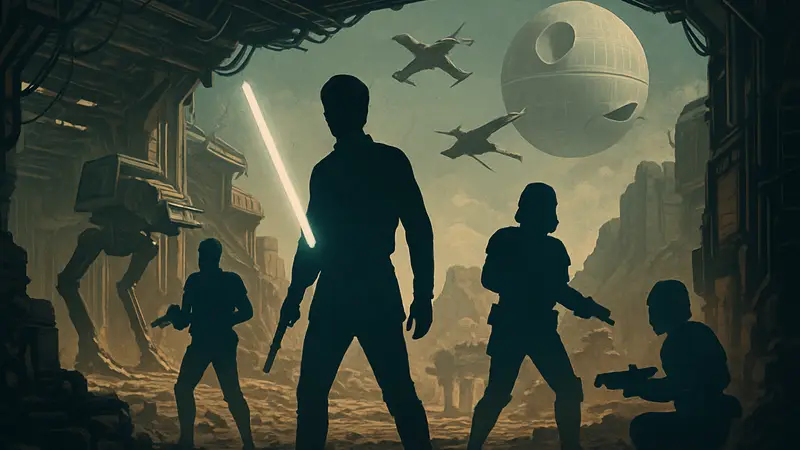 Обложка книги «Star Wars. История игровой вселенной» от Ильи Глазкова, издательство «Бомбора».