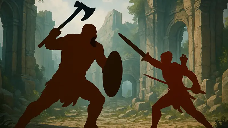 Кратос и другой персонаж из God of War: Sons of Sparta в бою, иллюстрация roguelike-режима.