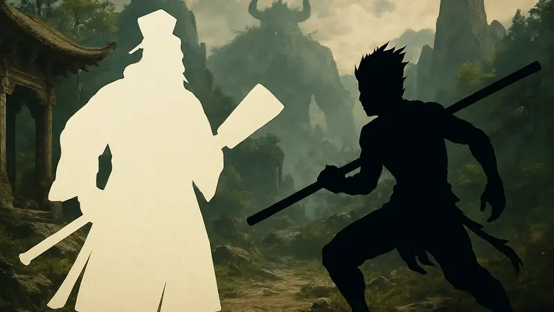 Сравнение персонажей Black Myth: Zhong Kui и Wukong в фэнтези-сеттинге