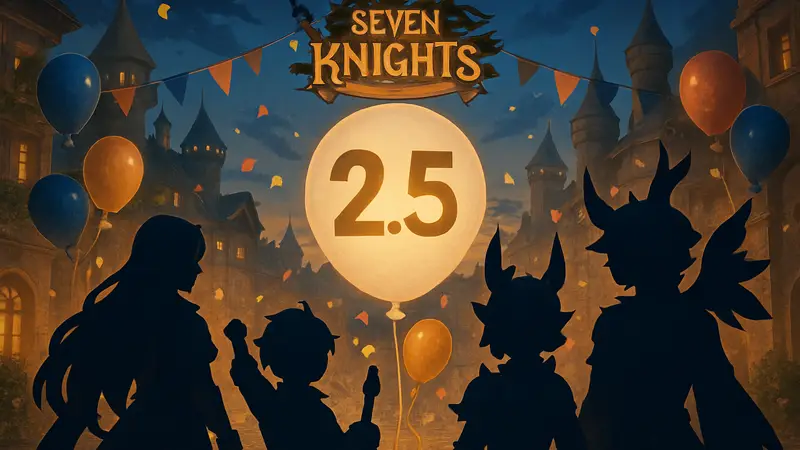 Персонажи Seven Knights Idle Adventure празднуют 2,5 года, баннер игрового события