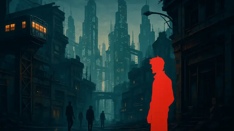 Скриншот из игры Replaced, демонстрирующий пиксельную графику или футуристический сеттинг