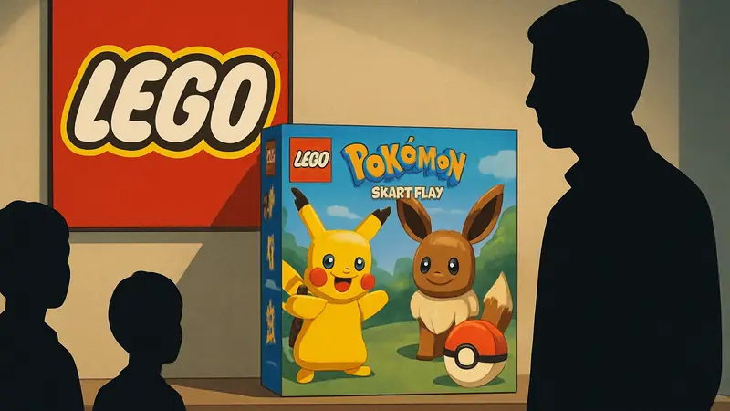 Набор Lego Pokémon Smart Play с изображением персонажей, на фоне логотипа Lego.