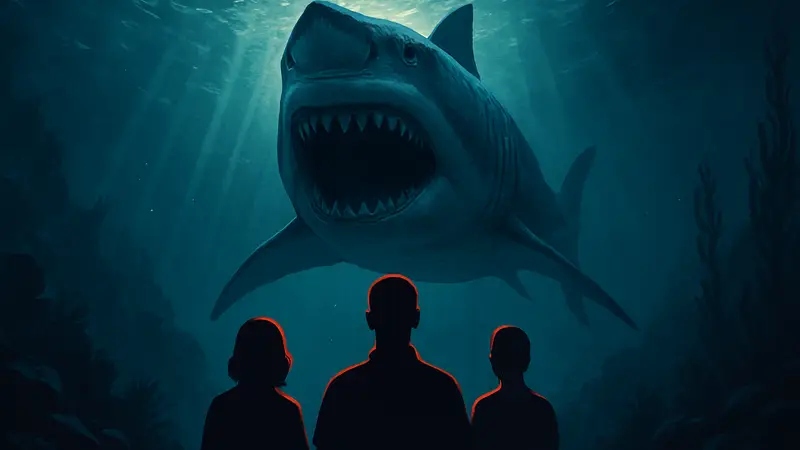 Постер фильма Dangerous Animals с акулой