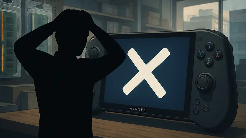 Изображение портативной игровой консоли Ayaneo NEXT 2, предзаказы которой приостановлены из-за цен на память.