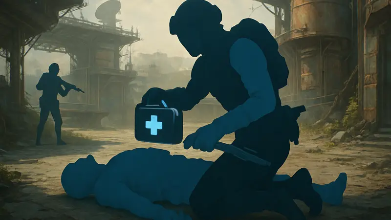 Игроки Marathon используют Mercy Kit для добивания поверженных противников.