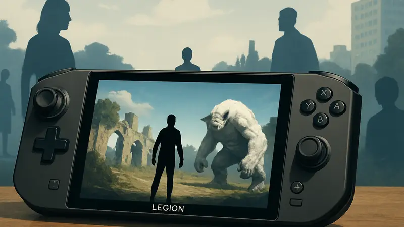 Портативная игровая консоль Lenovo Legion Go 2 с экраном и контроллерами