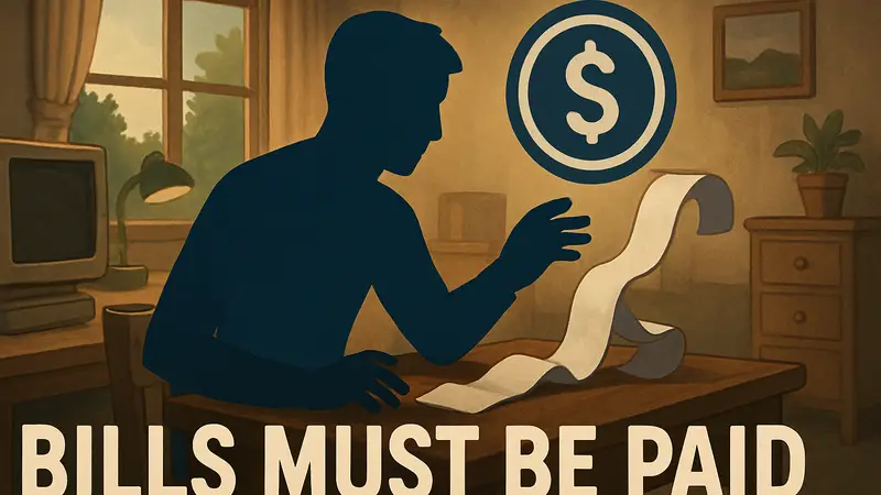Скриншот или логотип игры Bills Must Be Paid, демонстрирующий элементы кликера