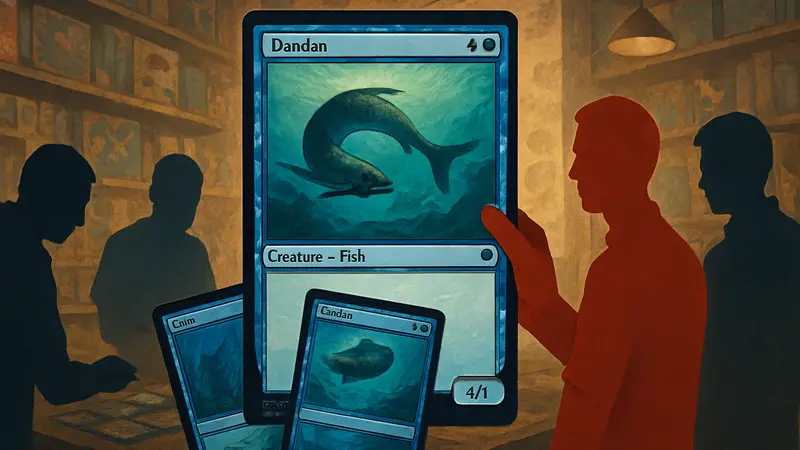 Карты из набора Magic: The Gathering Dandân Secret Lair, быстро распроданного из-за ажиотажа.