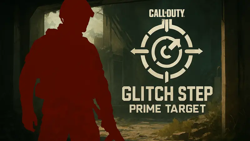Изображение Call of Duty: Black Ops 7. Главый персонаж в камуфляже, на фоне логотип Glitch Step Prime Target. Гайд по прохождению.