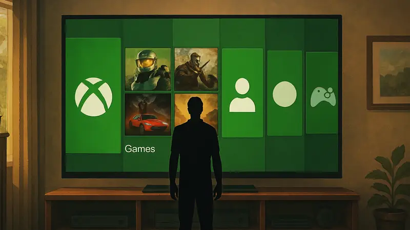 Концепт дашборда Xbox Project Helix, стилизованный под интерфейс Blades.