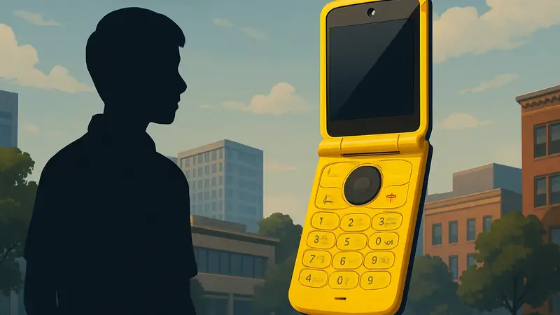 Яркий кнопочный телефон Light Flip, возрождающий дизайн Motorola Razr.