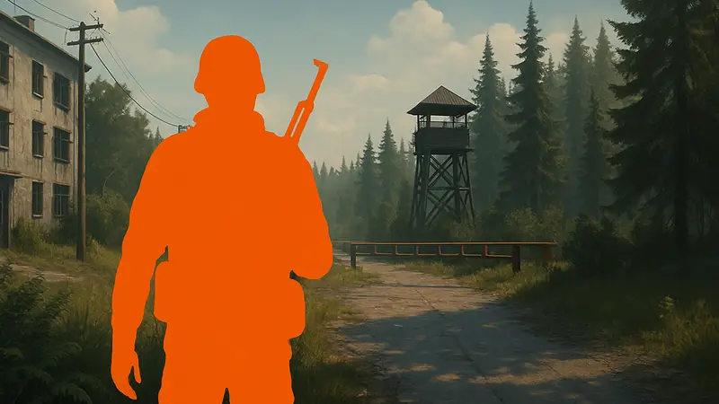 Обложка игры Road to Vostok с датой релиза и ценой раннего доступа, логотип проекта.