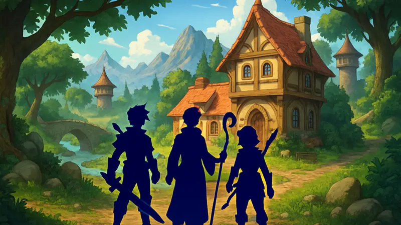 Скриншот или арт новой RPG в стилистике DragonFable, с элементами фэнтези