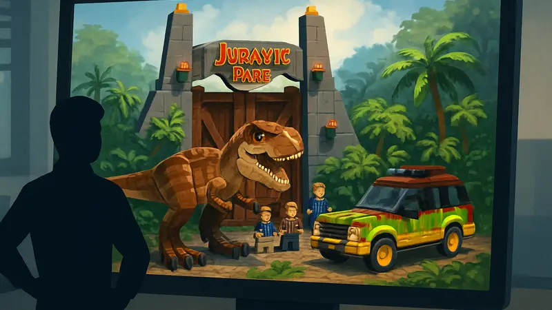 Изображение дорогого набора LEGO по фильму «Парк Юрского периода» после утечки