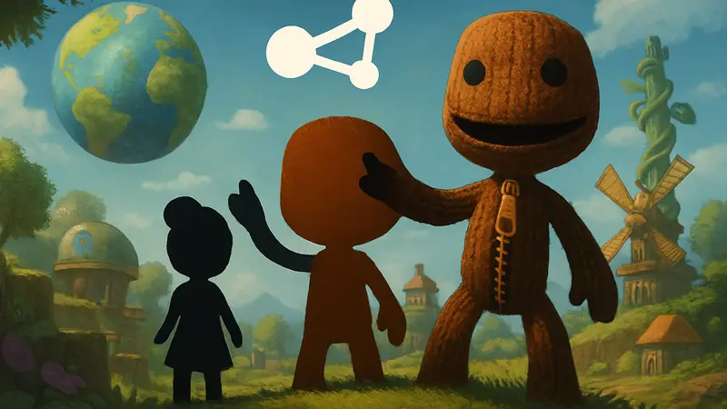 Логотип Media Molecule и персонажи из LittleBigPlanet. Слух о новой игре.