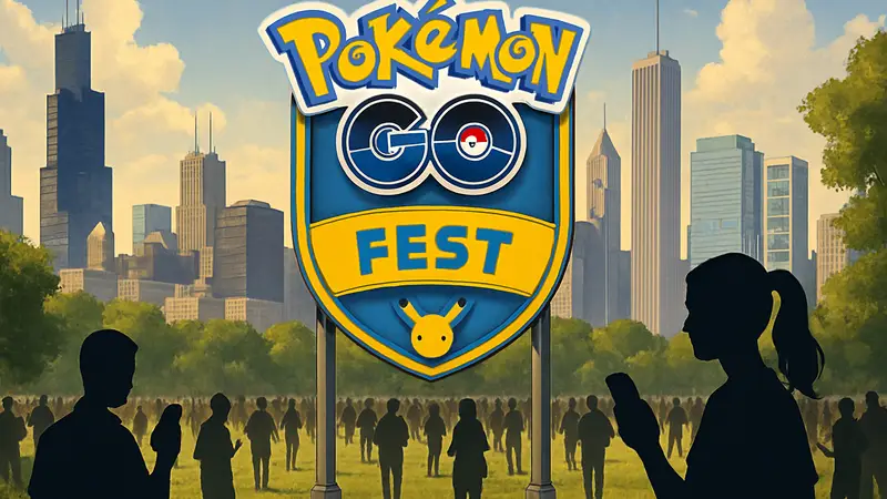 Pokémon Go Fest в Чикаго, логотип игры и фестиваля