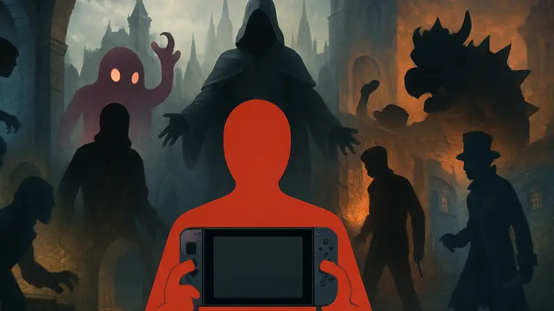Десять приключенческих игр для Nintendo Switch, в которых вы играете за злодея. Обложки популярных тайтлов.