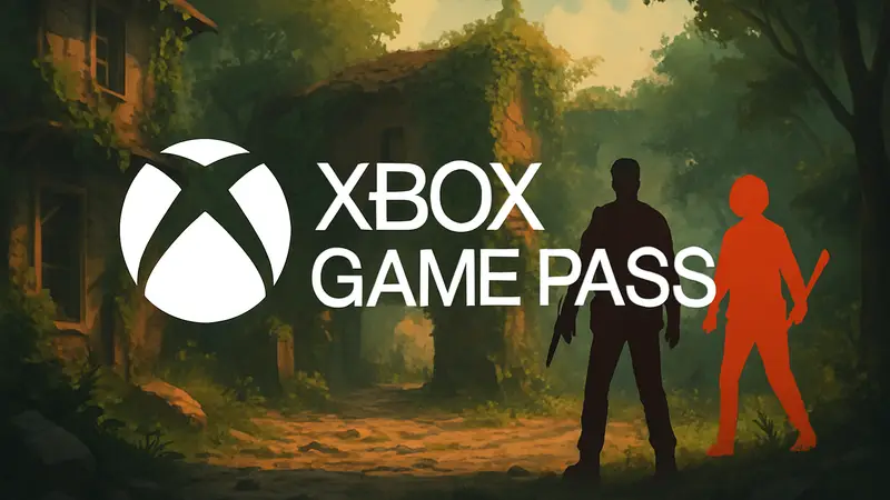 Логотип Xbox Game Pass на фоне изображения кооперативной игры