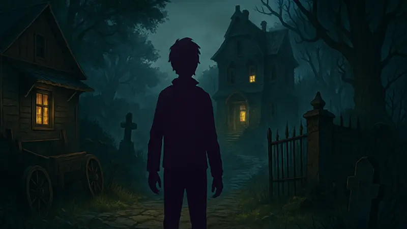 Скриншот из игры Neverway, демонстрирующий 'уютный хоррор' с элементами странности