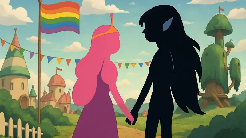 Изображение Princess Bubblegum и Marceline из Adventure Time в новом комиксе